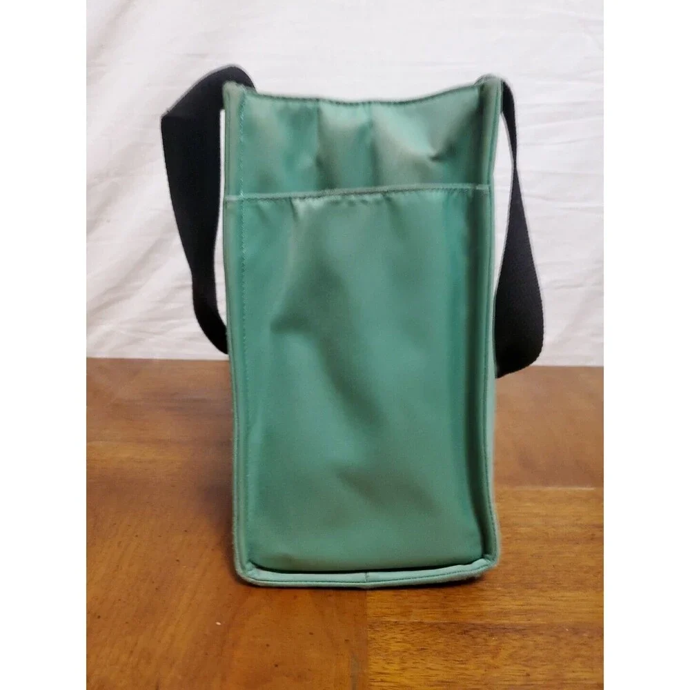 Kate Spade Diaper Shoulder Bag Tote Mint Green With Inner Pouch Zips Pockets